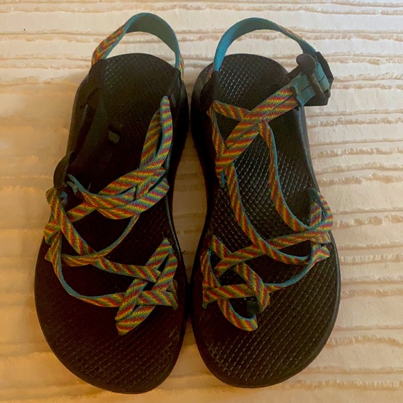 Rainbow Chacos. Size 9. - Picture 1 of 1